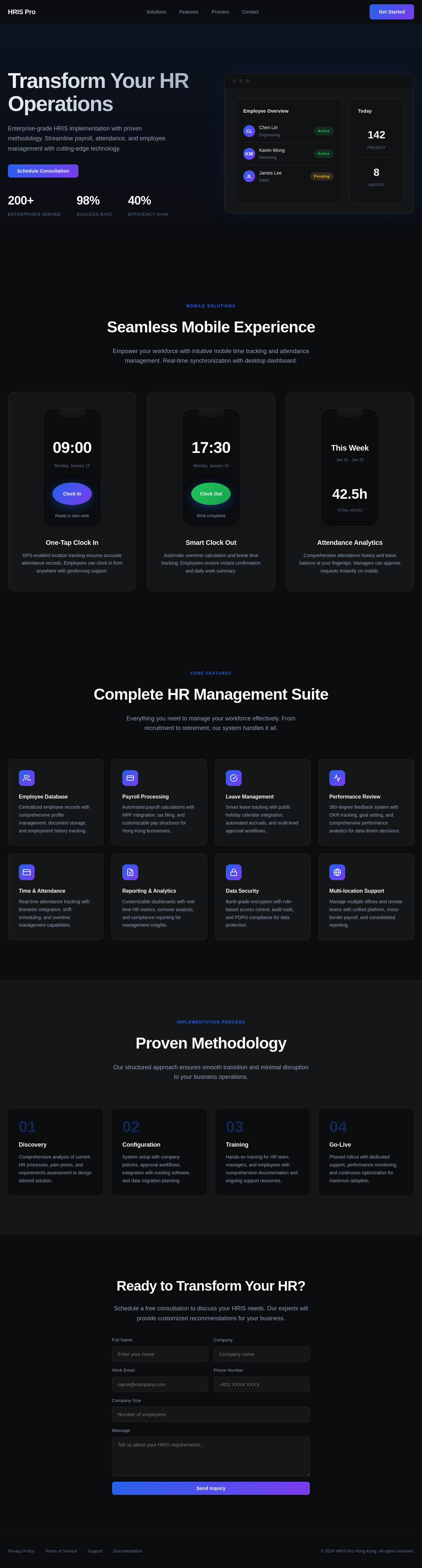 HK HR Tech Implementation